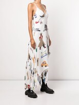 Thumbnail for your product : Monse NYC scrapbook-print pleated dress