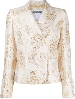 Thumbnail for your product : Moschino Jacquard Double-Breasted Blazer