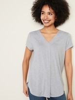 Old Navy Old Navy Loose-Fit Luxe V-Neck Tunic Tee for Women