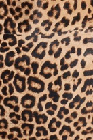 Thumbnail for your product : Halogen Leopard Print Genuine Calf Hair & Leather Top (Petite)
