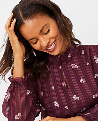 ann taylor floral shirt