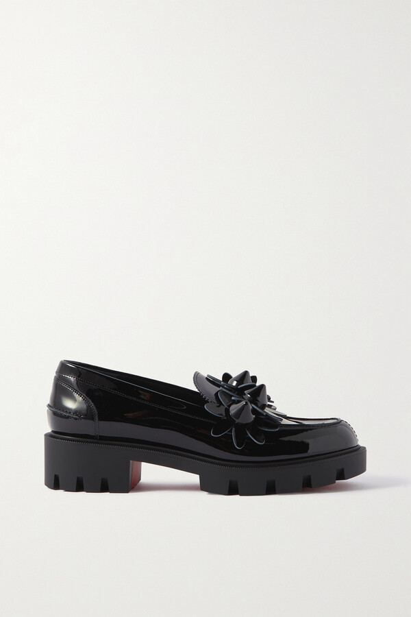Christian Louboutin Black No Penny Loafers - ShopStyle