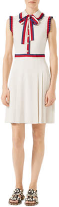 Gucci Viscose Jersey Sleeveless Dress, Ivory