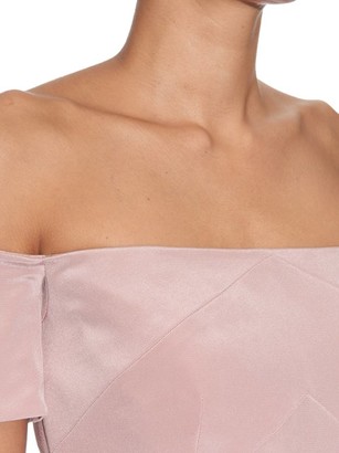 Raey Off-the-shoulder Silk Dress - Pink