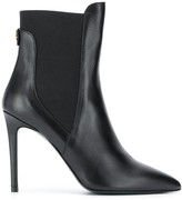 Thumbnail for your product : Patrizia Pepe Elastic-Panel Stiletto Ankle Boots