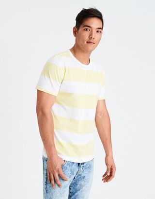 American Eagle Outfitters AE Flex Stripe Crew T-Shirt