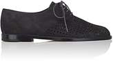 Thumbnail for your product : Manolo Blahnik WOMEN'S AFERI PERFORATED SUEDE OXFORDS