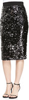 Thumbnail for your product : Milly Sequined Slim Pencil Skirt