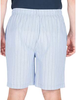 Haggar Striped Cotton-Blend Pyjama Shorts