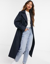 Thumbnail for your product : Helene Berman Trench Coat in Blue