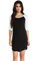 Thumbnail for your product : Monrow Colorblock Linen Rock Dress
