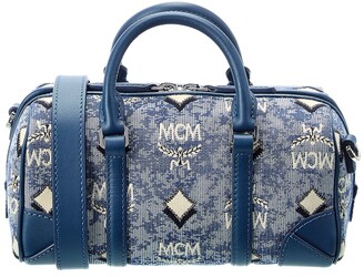 mcm duffle bolsa blue