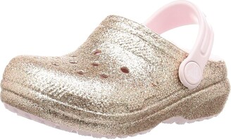 rose gold lined crocs