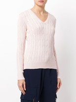 Thumbnail for your product : Polo Ralph Lauren V neck cable-knit jumper