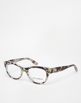 Thumbnail for your product : Dolce & Gabbana Floral Cat-eye Glasses - Multi