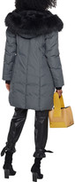 Thumbnail for your product : DKNY Faux Fur-trimmed Shell Hooded Down Coat