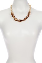 Thumbnail for your product : Kenneth Jay Lane Tortoise Resin Link Chain Necklace