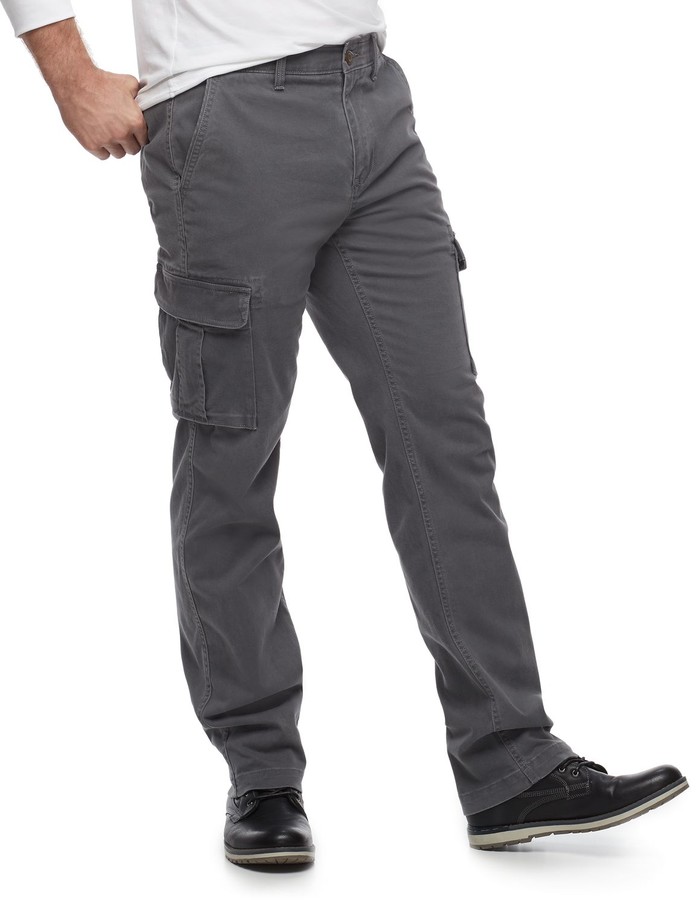 Sonoma Goods For Life Men's Straight-Fit Flexwear Stretch Cargo Pants ...