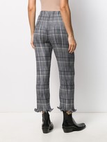 Thumbnail for your product : Givenchy Lettuce Hem Check Trousers