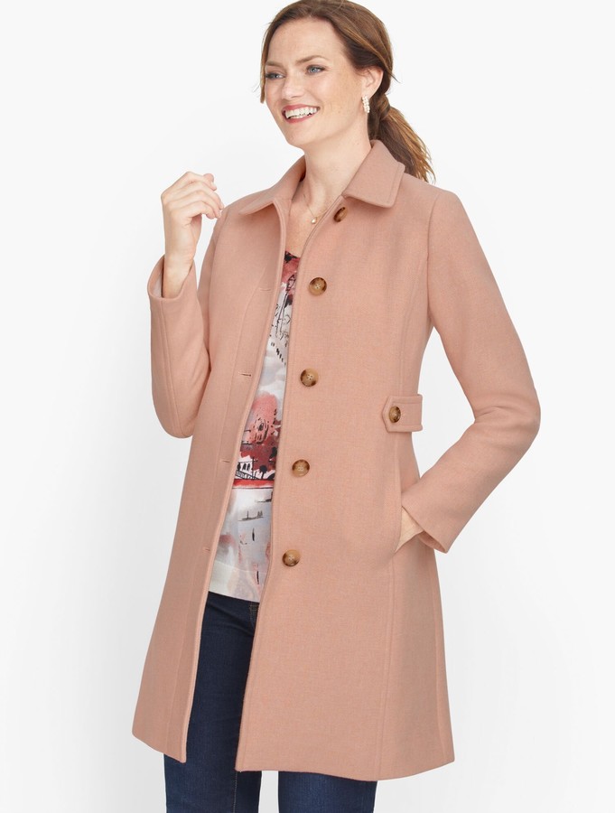 white wool coat petite