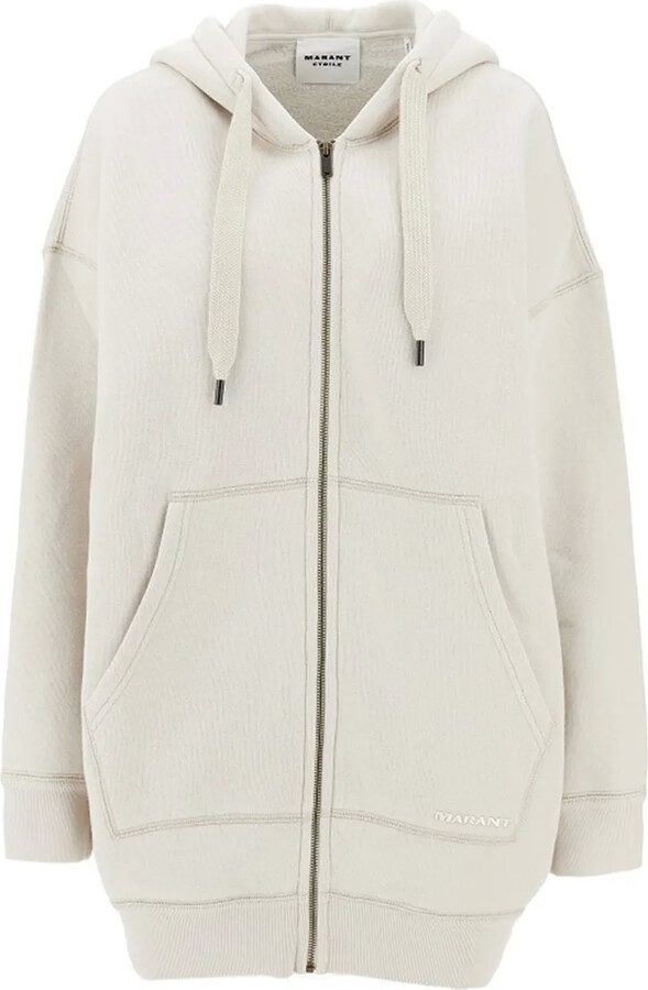 Womens Zipped Sweatshirt No Hood ShopStyle UK