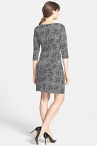 Thumbnail for your product : Taylor Dresses Side Tie Print Jersey Sheath Dress