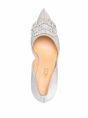 Giannico Daphne crystal 90mm pumps
