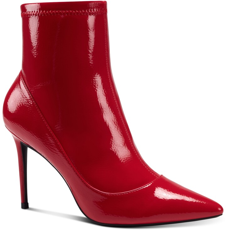 red pointy booties
