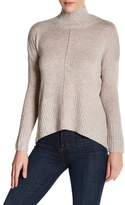 Thumbnail for your product : Sweet Romeo Seamed Front Mock Turtleneck Sweater (Petite)