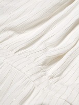 Thumbnail for your product : Rachel Zoe Viola Metallic Stripe Halter Gown