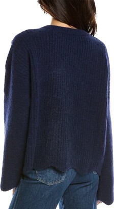 Elie Tahari Dropped-Shoulder Alpaca-Blend Sweater