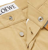 Thumbnail for your product : Loewe Loewe - Convertible Leather-trimmed Cotton-canvas Cargo Trousers