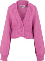 Thumbnail for your product : Rotate by Birger Christensen V-Neck Cropped Knit Cardigan
