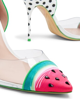 【SOPHIA WEBSTER】watermelon heels Sophia Webster Watermelon-Print High-Heeled Pumps - ShopStyle