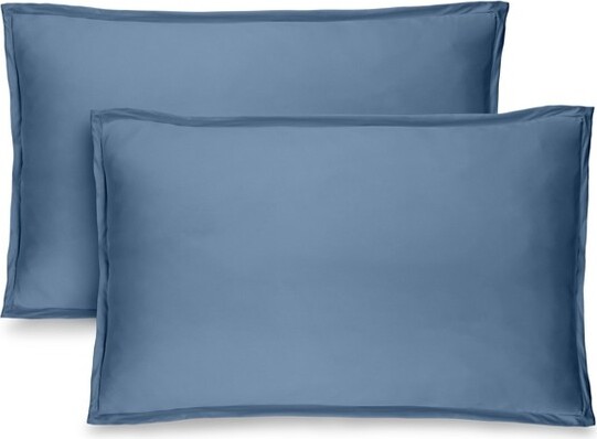 Bare Home 2PackUltra-SoftEasyCarePillowShamCoversbyBareHome(PillowsNotIncluded)-Queen,CoronetBlue