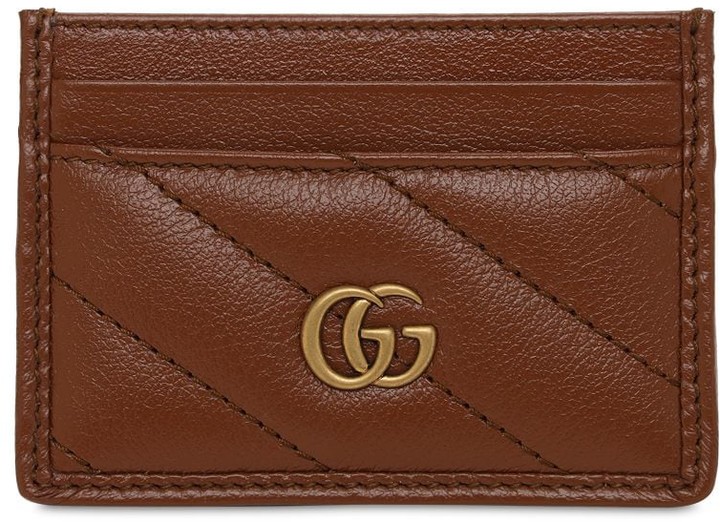 Gucci Gg Marmont Quilted Leather Card Holder - ShopStyle