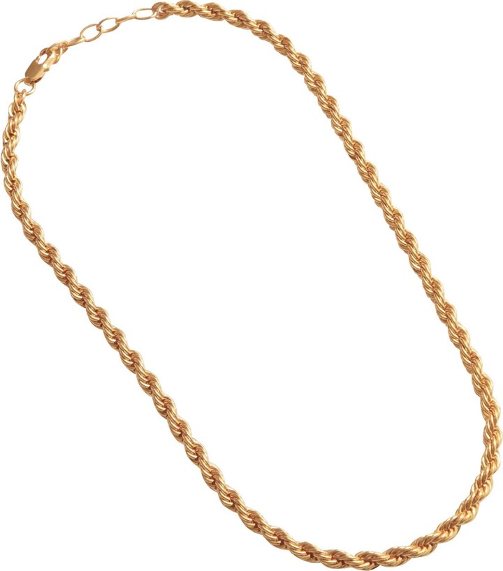 Outofoffice Gold Rope Chain Necklace