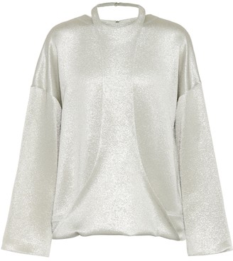 Valentino hammered lame top