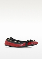 Thumbnail for your product : Michael Kors Dixie Red Patent Leather Ballet Flat
