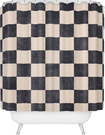 Deny Designs DenyDesignsDanielCoulmannCheckerGraphiteShowerCurtain