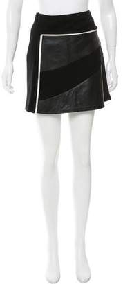 Public School Leather-Paneled Mini Skirt w/ Tags