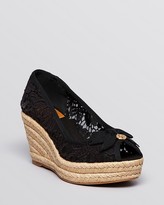 Thumbnail for your product : Tory Burch Platform Wedge Espadrille Pumps - Jackie