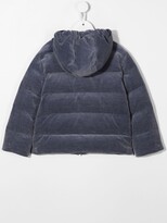 Thumbnail for your product : BRUNELLO CUCINELLI KIDS Corduroy Logo-Patch Padded Jacket
