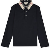Thumbnail for your product : Burberry Check Collar Polo Shirt