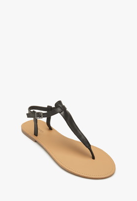 Forever 21 Faux Leather T-Strap Sandals