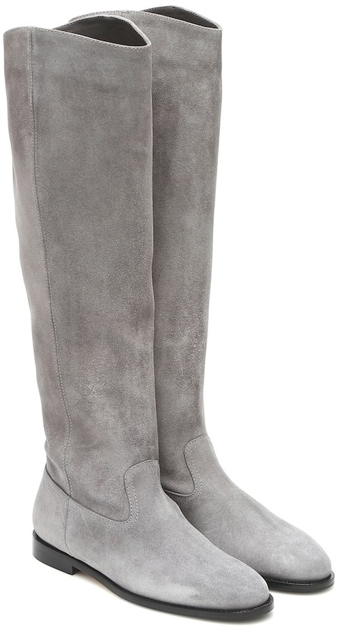 Grey Knee High Boots | Shop the world's 