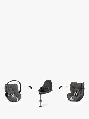 CYBEX Cloud Z i-Size Rotating Lie Flat Baby Seat, Soho Grey