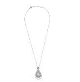 Thumbnail for your product : LATELITA - Star Burst Brushed Teardrop Pendant Necklace Silver