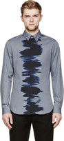 Thumbnail for your product : Calvin Klein Collection Grey & Black Water Print Button-Up Shirt
