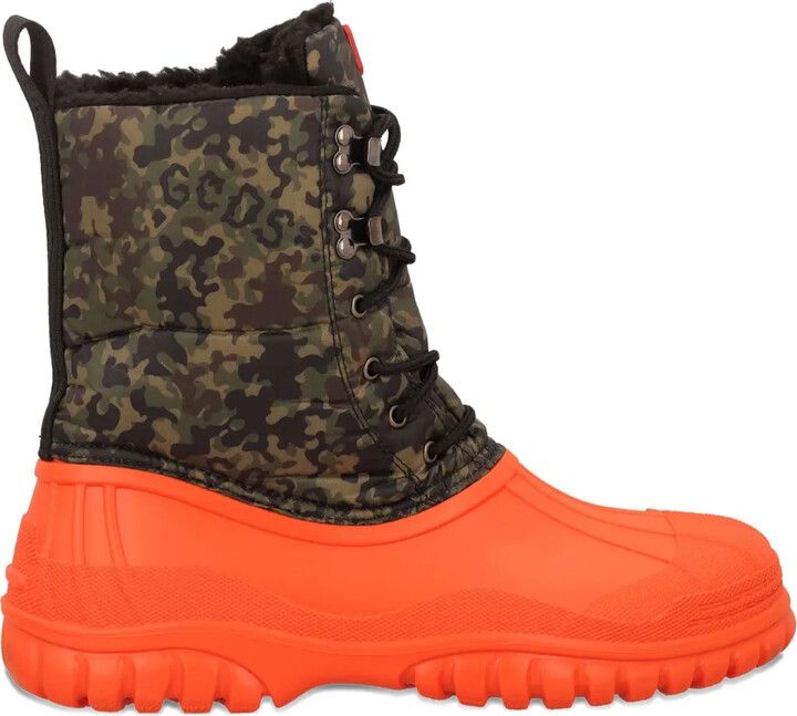 GCDS Camouflage-Pattern Ankle Boots